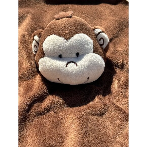 Tiddliwinks Monkey Brown Lovey Blanket Plush Stuffed Security Support Pet Toy - Picture 6 of 13